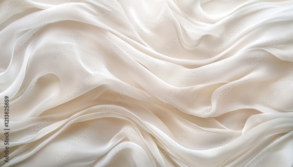 Elegant Draped Cream Colored Fabric Texture Elegant Draped Cream Colored Fabric Texture