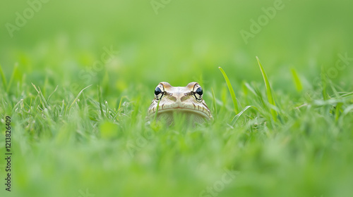 Frog in Green Grass: A curi...