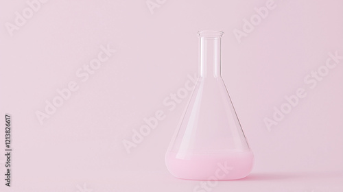 Pink Liquid in Erlenmeyer F...