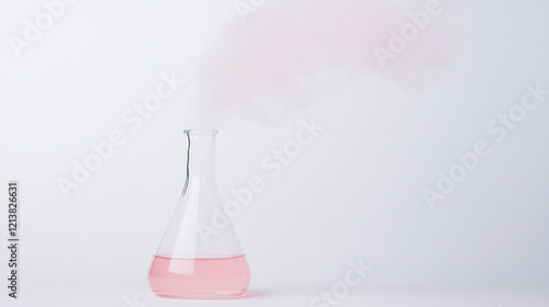 Pink Liquid in Erlenmeyer F...