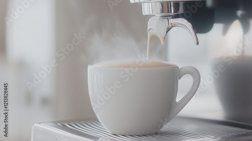 Coffee Ritual: A steaming c...