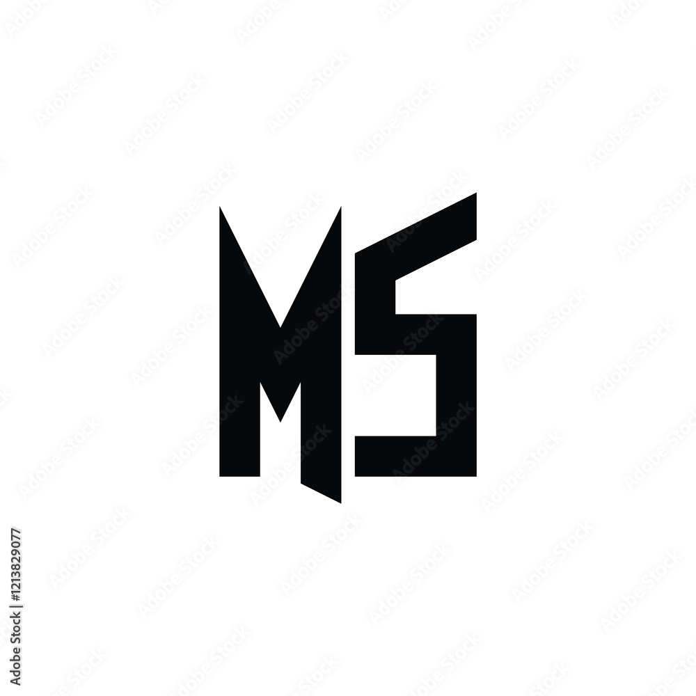 MS monogram logo design letter text name symbol monochrome logotype alphabet character simple logo MS monogram logo design letter text name symbol monochrome logotype alphabet character simple logo
