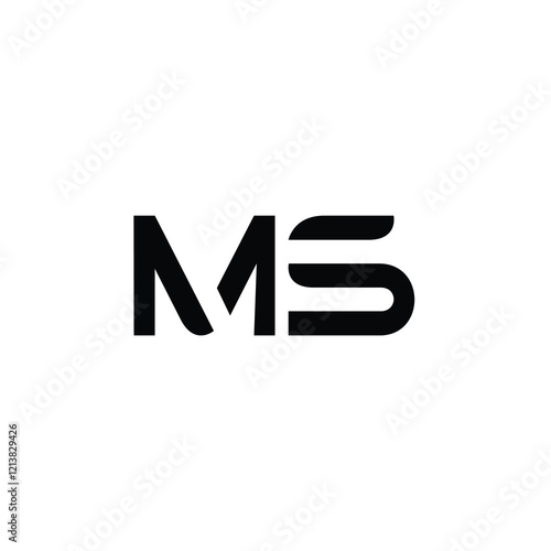 Free Download MS monogram logo design letter text name symbol monochrome logotype alphabet character simple logo - GFXLoad