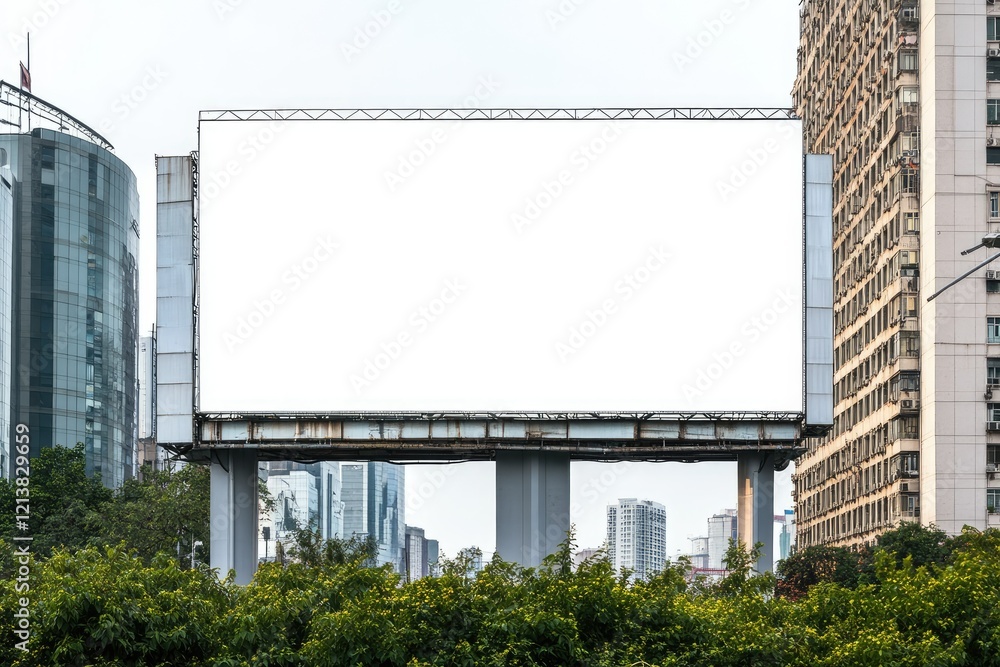Flawless Picture of Empty Billboards in the City Flawless Picture of Empty Billboards in the City