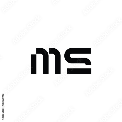 Free Download MS monogram logo design letter text name symbol monochrome logotype alphabet character simple logo - GFXLoad