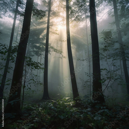 fog in the forest