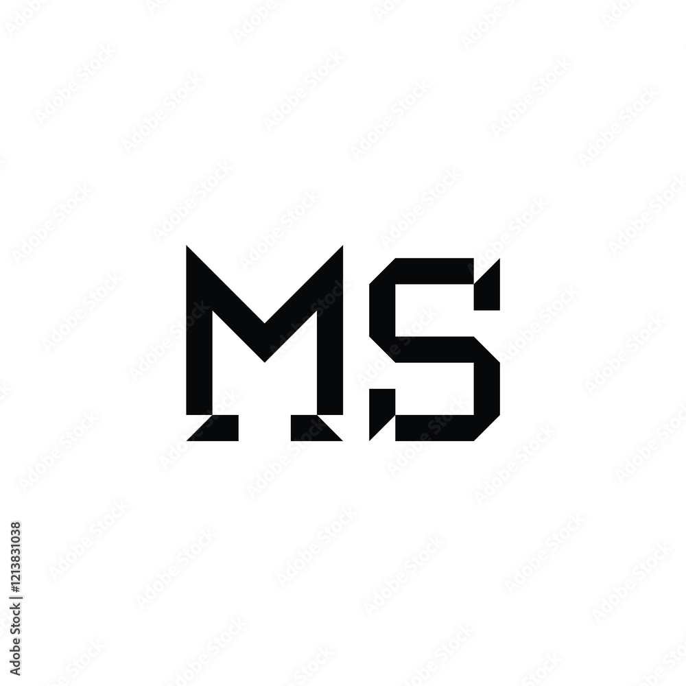 MS monogram logo design letter text name symbol monochrome logotype alphabet character simple logo MS monogram logo design letter text name symbol monochrome logotype alphabet character simple logo