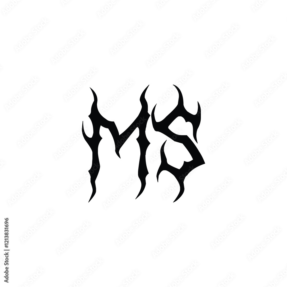 MS monogram logo design letter text name symbol monochrome logotype alphabet character simple logo MS monogram logo design letter text name symbol monochrome logotype alphabet character simple logo
