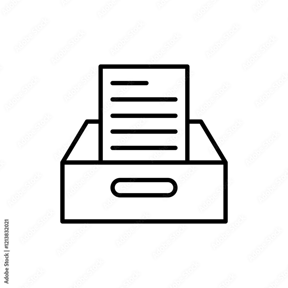 Office document outline icons, minimalist vector illustration ,simple transparent graphic element .Isolated on white background Office document outline icons, minimalist vector illustration ,simple transparent graphic element .Isolated on white background