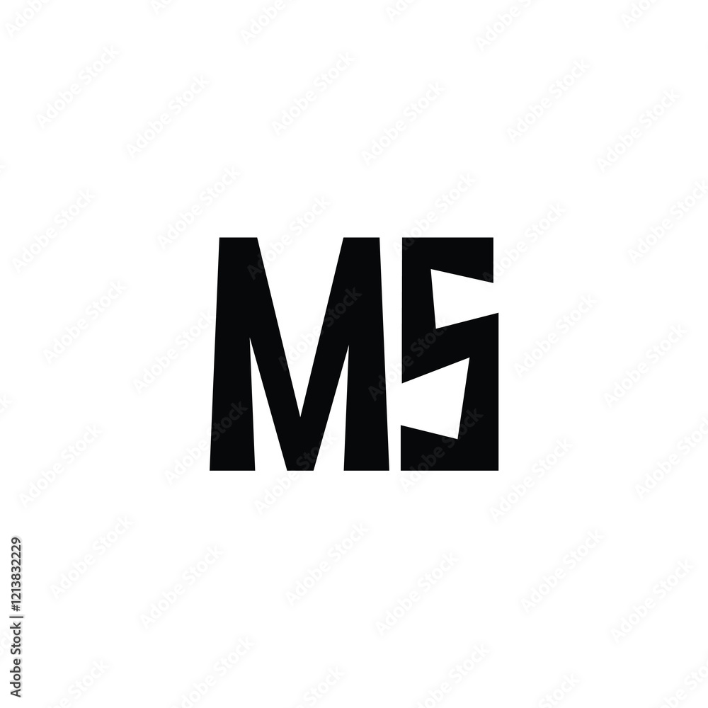 MS monogram logo design letter text name symbol monochrome logotype alphabet character simple logo MS monogram logo design letter text name symbol monochrome logotype alphabet character simple logo
