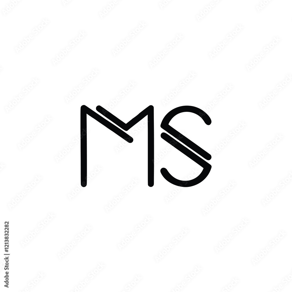 MS monogram logo design letter text name symbol monochrome logotype alphabet character simple logo MS monogram logo design letter text name symbol monochrome logotype alphabet character simple logo