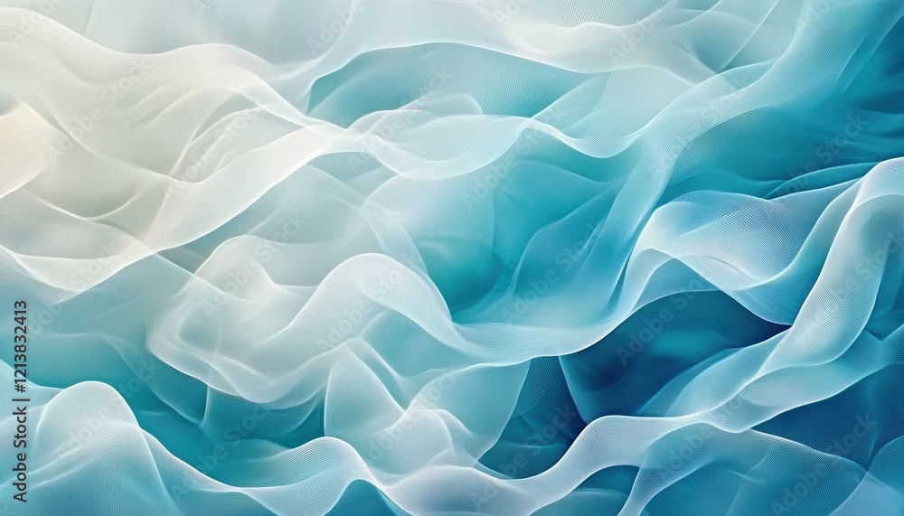 Abstract Blue and White Wave Pattern Design Abstract Blue and White Wave Pattern Design