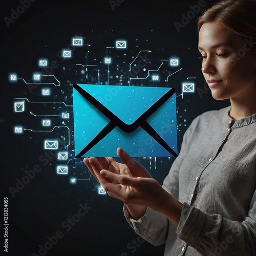 person with email symbol