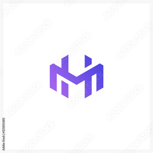  letter hm logo 
