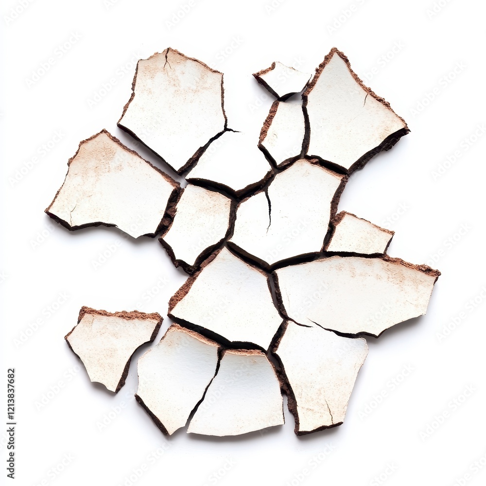 Obraz premium Fragmented Earth: A Study in Texture and Contrast