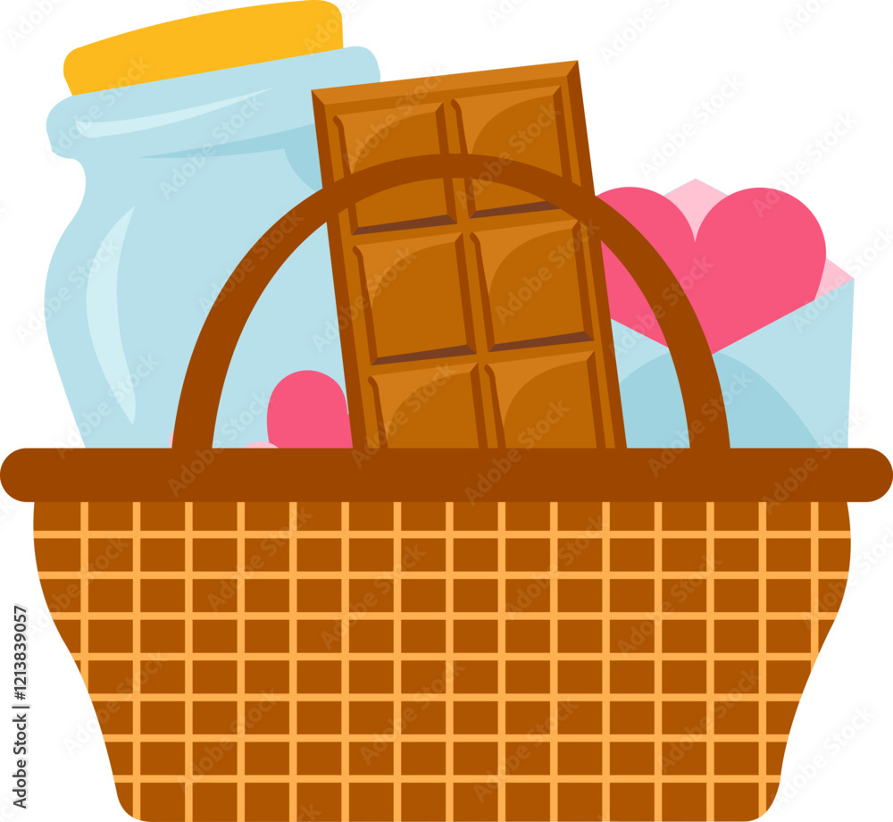 Obraz premium Valentines Gift Basket