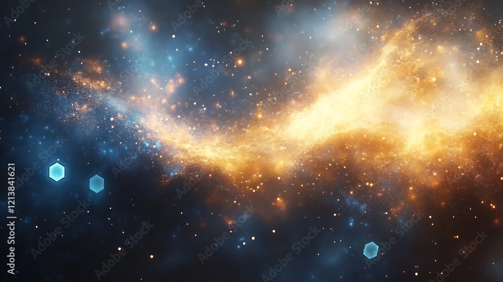 Celestial Nebula Cosmic Dust And Starscape Celestial Nebula Cosmic Dust And Starscape