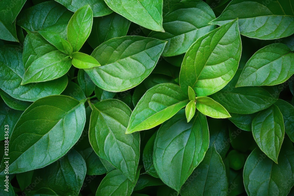 Lush green leaves, garden background, nature texture, design element Lush green leaves, garden background, nature texture, design element
