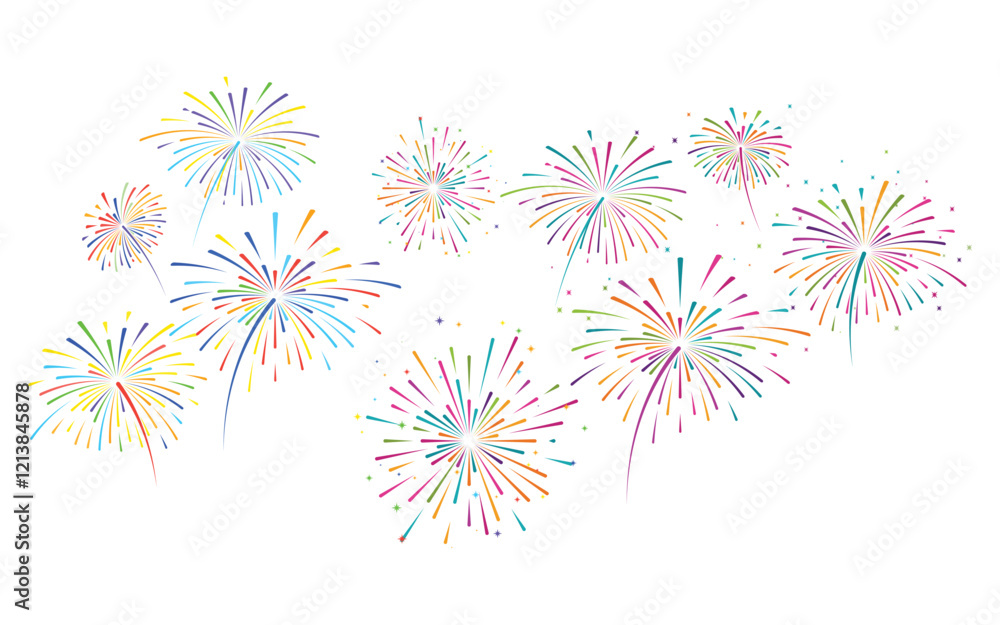 Firework vector icon illustration design template Firework vector icon illustration design template