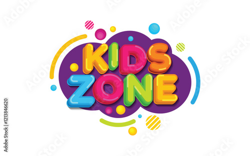 Kids Title Event Vector icon design