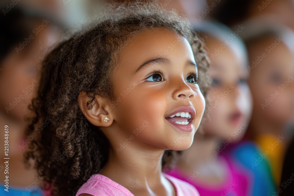 Singing during Sunday school. Generative Ai Singing during Sunday school. Generative Ai