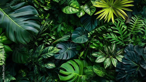 Wallpaper Mural Green earth with vibrant foliage and flourishing plants in an eco-friendly environment Torontodigital.ca