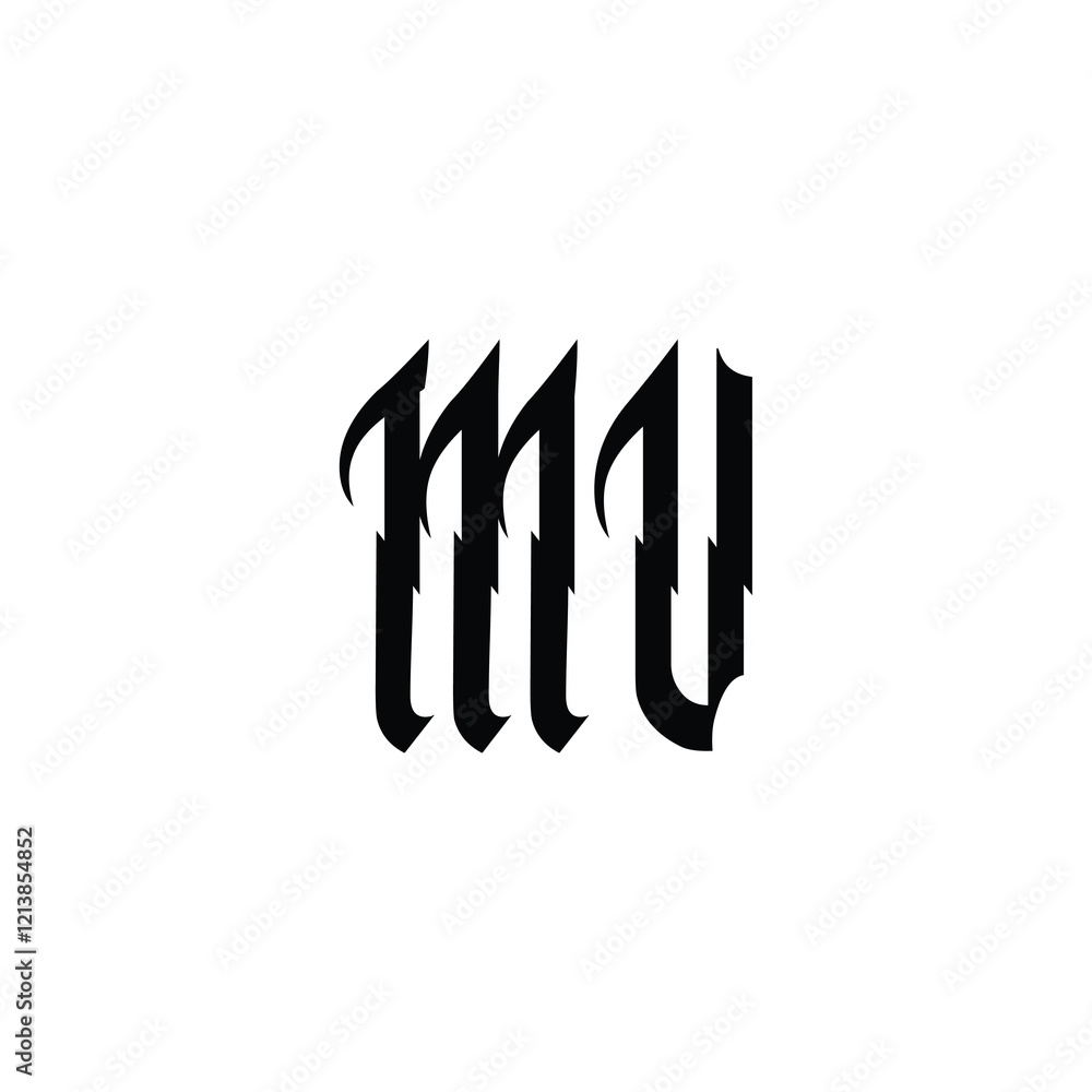 MV monogram logo design letter text name symbol monochrome logotype alphabet character simple logo MV monogram logo design letter text name symbol monochrome logotype alphabet character simple logo