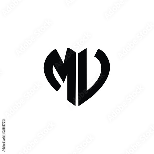 Free Download MV monogram logo design letter text name symbol monochrome logotype alphabet character simple logo - GFXLoad