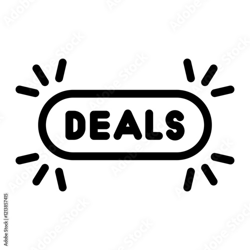 deals label outline style