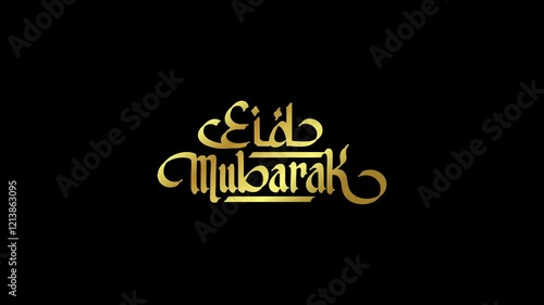 eid mubarak calligraphy. Eid Al Adha Mubarak in Arabic calligraphy style . eid icon animation. Eid Mubarak text animation. 