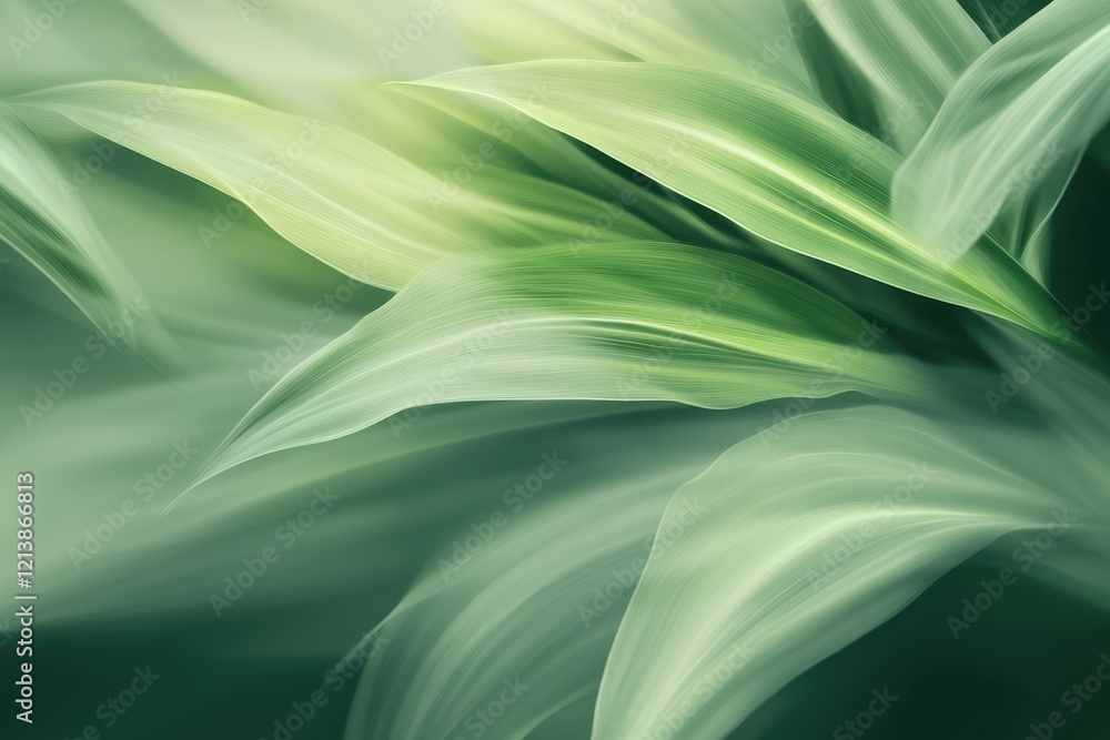 Lush green leaves, blurred background, nature backdrop, garden, design Lush green leaves, blurred background, nature backdrop, garden, design