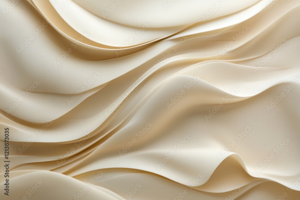 Obraz premium Creamy waves texture, abstract background, studio shot, design element