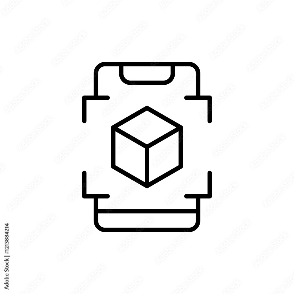 Virtual technology app outline icons, minimalist vector illustration ,simple transparent graphic element .Isolated on white background Virtual technology app outline icons, minimalist vector illustration ,simple transparent graphic element .Isolated on white background