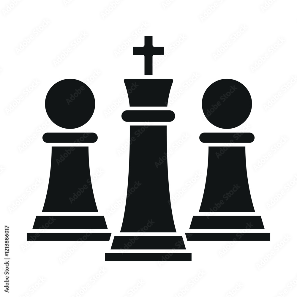 chess sign symbol vector icon chess sign symbol vector icon