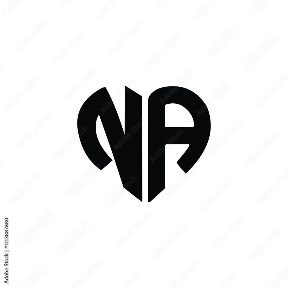 NA monogram logo design letter text name symbol monochrome logotype alphabet character simple logo NA monogram logo design letter text name symbol monochrome logotype alphabet character simple logo