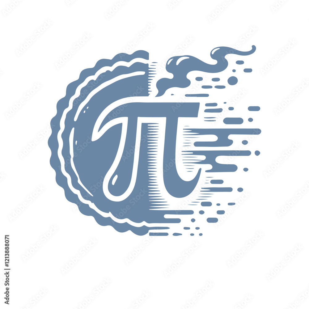 Obraz premium Pi Day Silhouette Vector Design Illustration