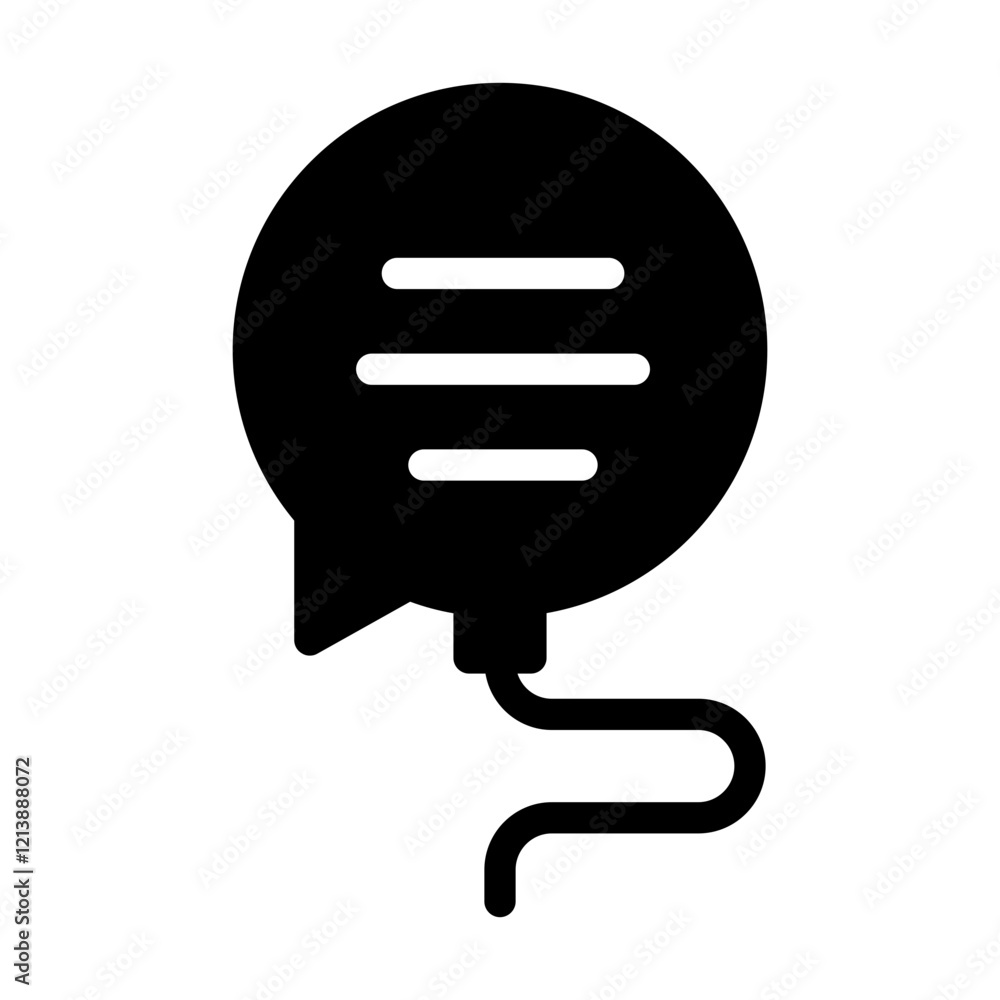 ballon chat solid style ballon chat solid style