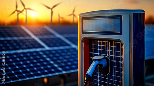 Sustainable Energy: Electric Vehicle Charging Station with Solar and Wind Power