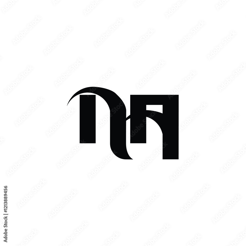 NA monogram logo design letter text name symbol monochrome logotype alphabet character simple logo NA monogram logo design letter text name symbol monochrome logotype alphabet character simple logo