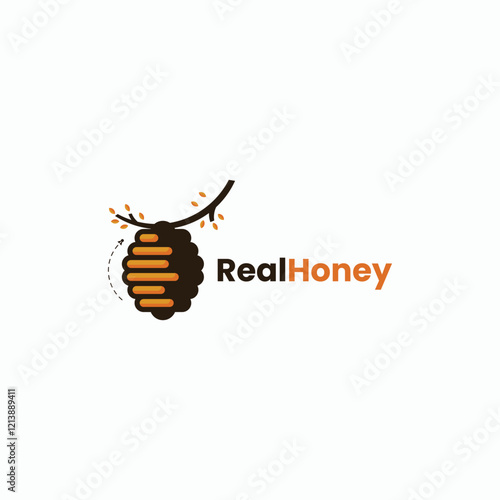 Real Honey Simple Mascot Logo