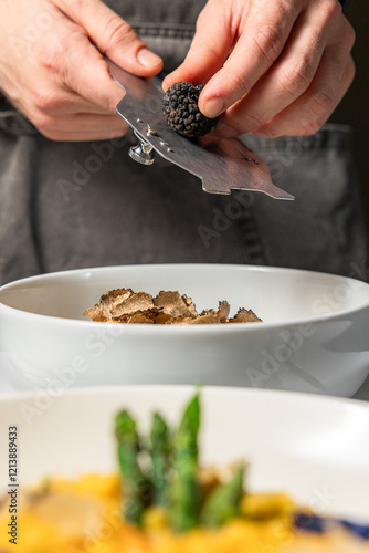 Dinner in a restaurant