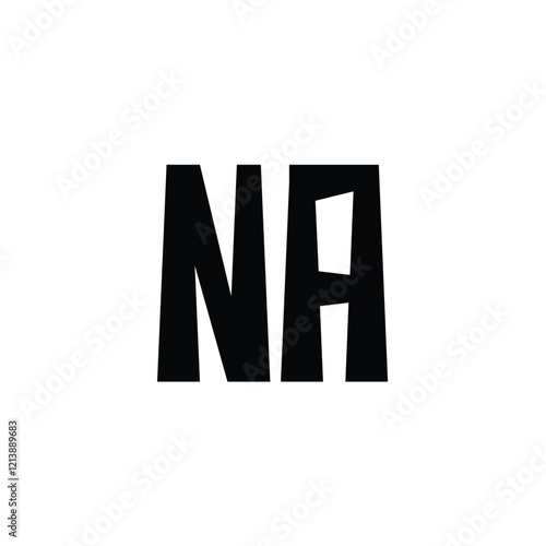 Free Download NA monogram logo design letter text name symbol monochrome logotype alphabet character simple logo - GFXLoad