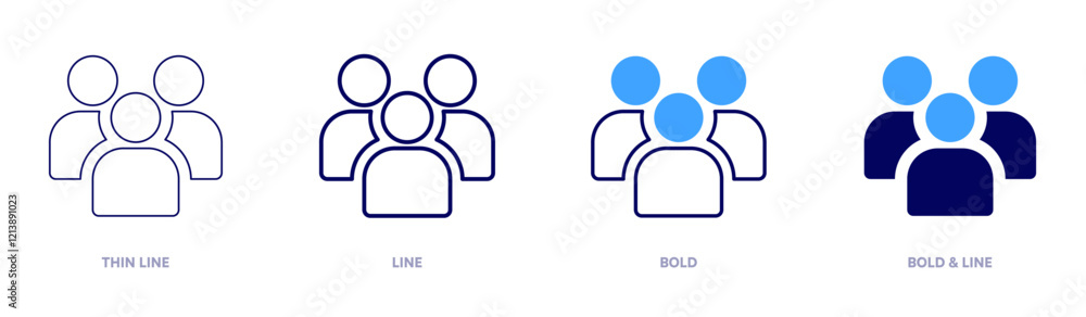 Group classes icon in 4 different styles. Thin Line, Line, Bold, and Bold Line. Duotone style. Editable stroke Group classes icon in 4 different styles. Thin Line, Line, Bold, and Bold Line. Duotone style. Editable stroke
