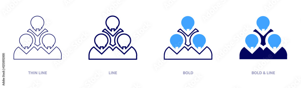 Team support icon in 4 different styles. Thin Line, Line, Bold, and Bold Line. Duotone style. Editable stroke Team support icon in 4 different styles. Thin Line, Line, Bold, and Bold Line. Duotone style. Editable stroke