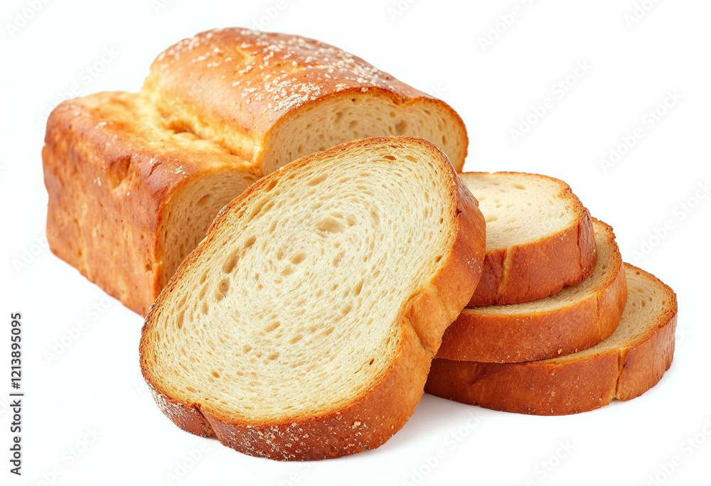 Set of sliced roasted toast bread isolated on transparent or white background, png Set of sliced roasted toast bread isolated on transparent or white background, png