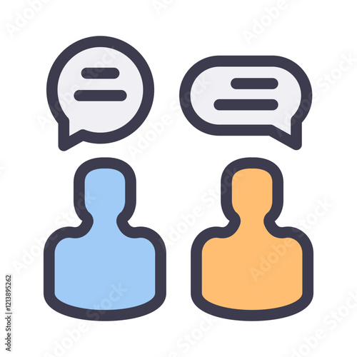 private chat filled style