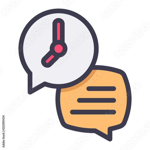time chat filled style