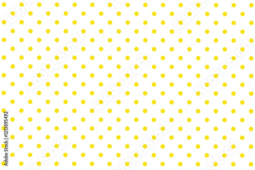 Abstract yellow dot pattern suitable for background, banner, poster, wallpaper, card. Yellow polka dots pattern. Polka dots background, wallpaper. Seamless pattern with yellow dots.