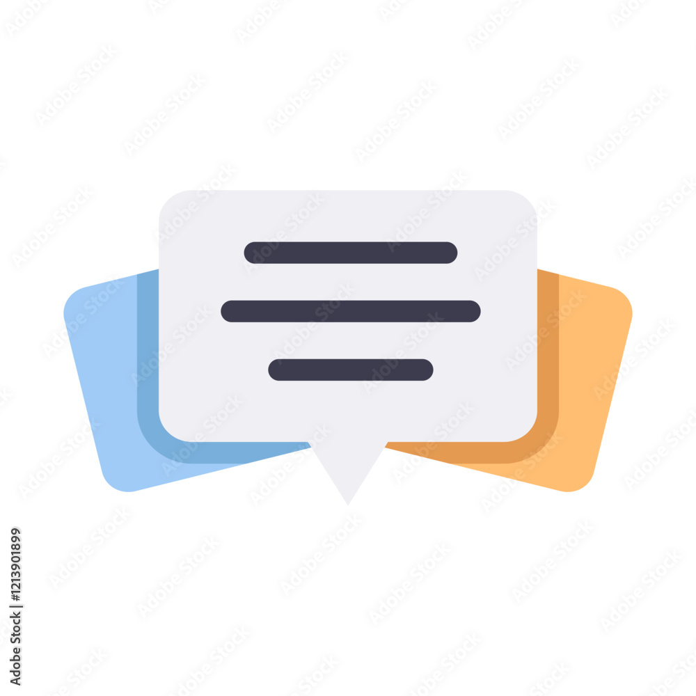 chat communication flat style chat communication flat style