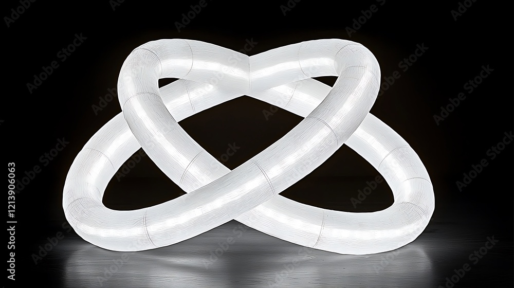 Circular interlocking rings, each glowing faintly, representing collaboration and renewal, a clean monochromatic minimalist setting, subtle lighting for a tranquil atmosphere Circular interlocking rings, each glowing faintly, representing collaboration and renewal, a clean monochromatic minimalist setting, subtle lighting for a tranquil atmosphere